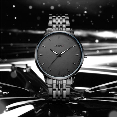 SINOBI Classic Men's Quartz Watches Life Waterproof PVD Black Plating Hot Selling Products Russian Watch Ready To Ship