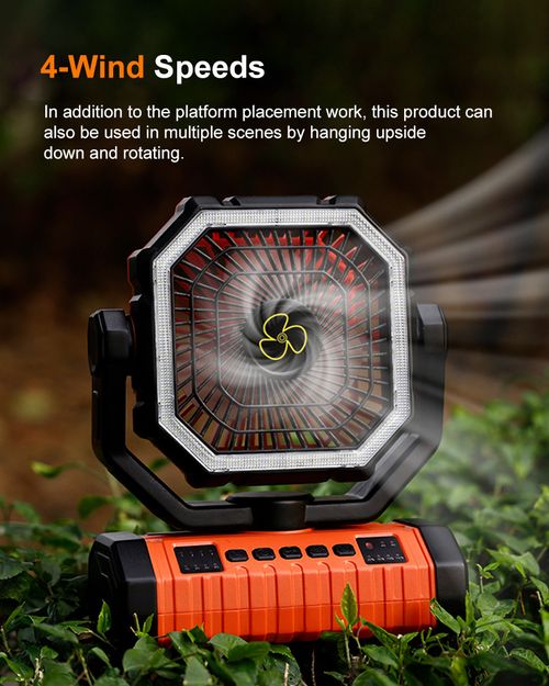 20000mAh Fan Light Power Bank