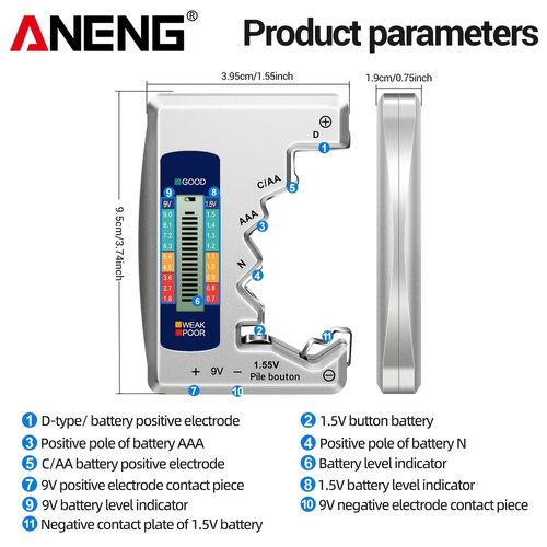Digital Battery Tester with LCD