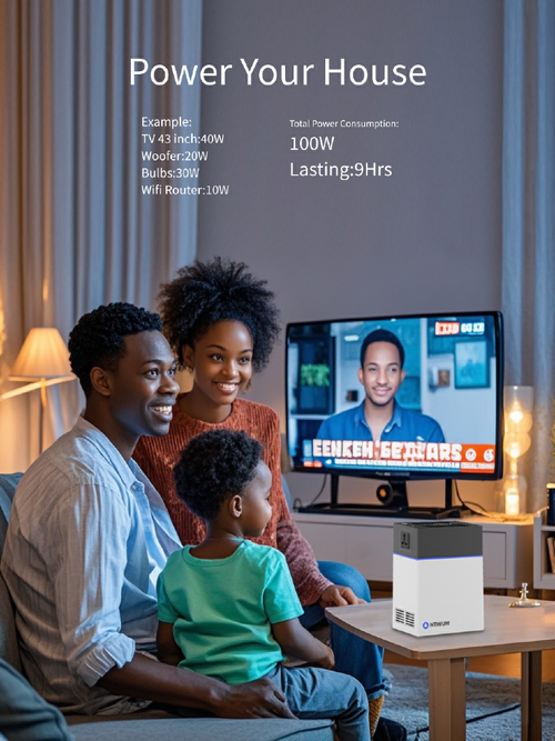 HITHIUM 1kWh Power Station - Solar charge + Power for TV Fan Wifi