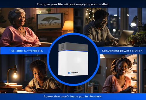 HITHIUM 1kWh Power Station - Solar charge + Power for TV Fan Wifi