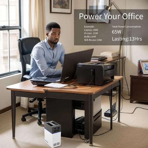 HITHIUM 1kWh Power Station - Solar charge + Power for TV Fan Wifi