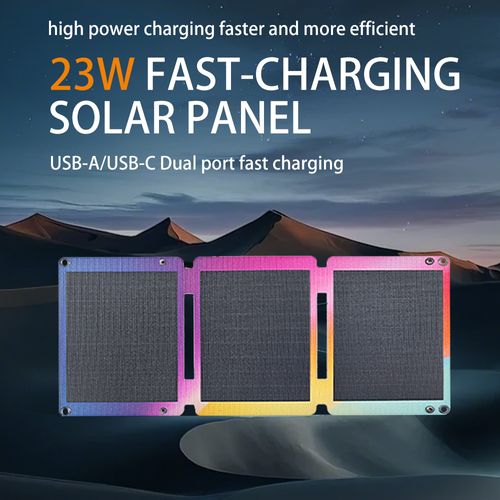 Portable 23W Foldable Dual Output Solar Cherge Panel