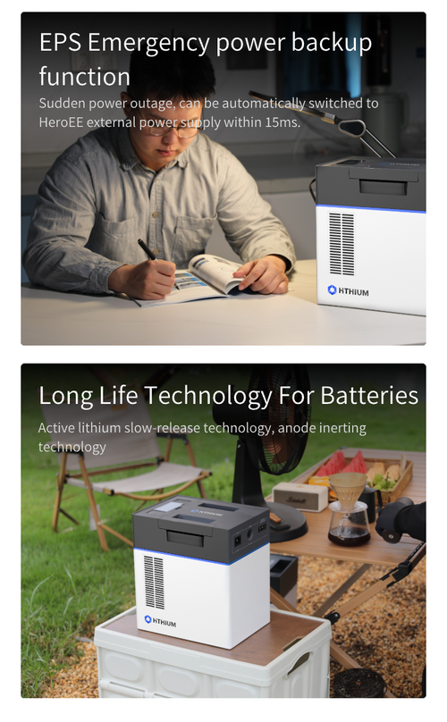 HITHIUM HeroEE 2kWh Portable Power Supply Power Station For Home Backup & Outdoor
