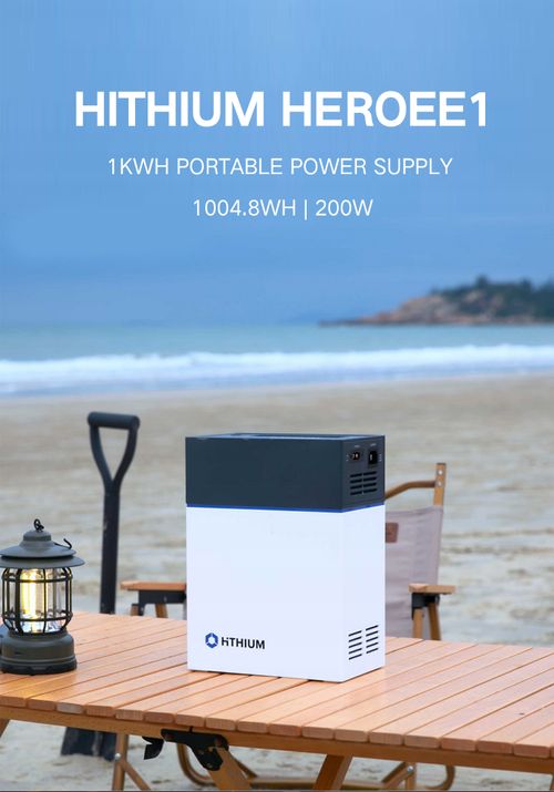 HITHIUM 1kWh Power Station - Solar charge + Power for TV Fan Wifi