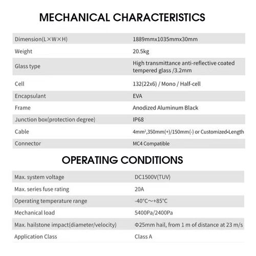 400W 37V Monocrystalline Solar Panel