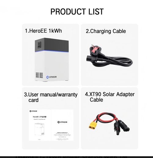 HITHIUM 1kWh Power Station - Solar charge + Power for TV Fan Wifi