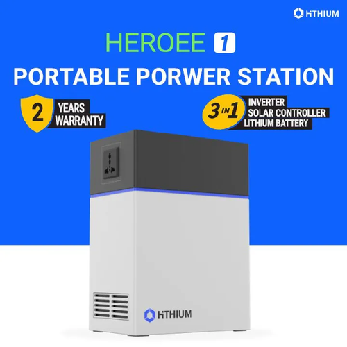 HITHIUM 1kWh Power Station - Solar charge + Power for TV Fan Wifi