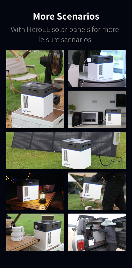 HITHIUM HeroEE 2kWh Portable Power Supply Power Station For Home Backup & Outdoor