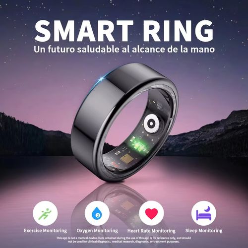 SmartRing R02B APP Qring BT Connection Magnetic Blood Oxygen Heart Rate Sleep Tracker Step Monitor Waterproof IP68 Smart Ring
