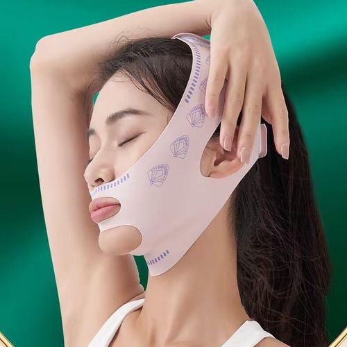 Face Sculpting Sleep Bandage, Double Chin Reducer V-Shaped Slimming Face Mask Reusable Facial Lifting Beauty Tool