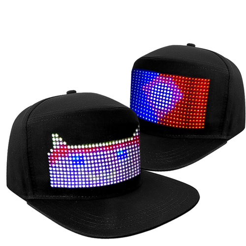 Programmable LED Baseball Cap