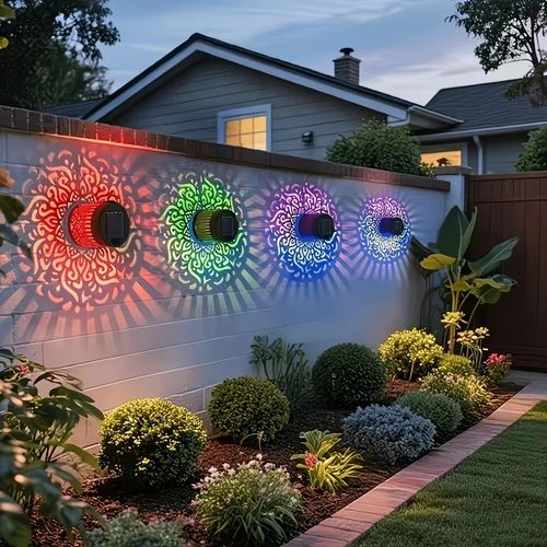 7‑Color LED Datura Projection Wall Lamp