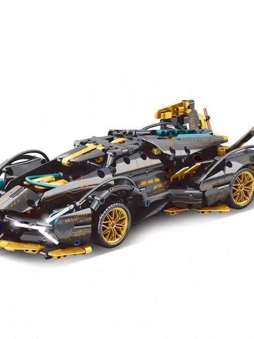 Black & gold supercar model