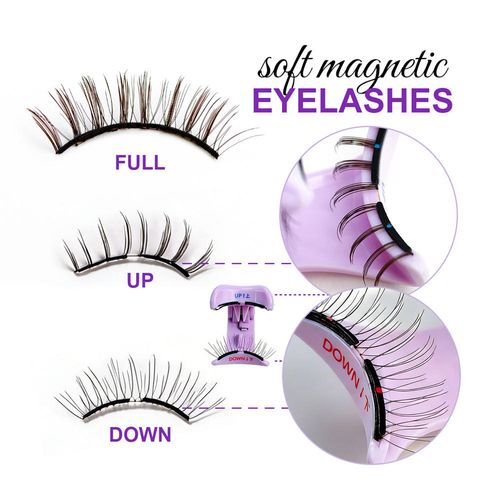 Magnetic Eyelashes Kit – No Glue, Reusable, Natu