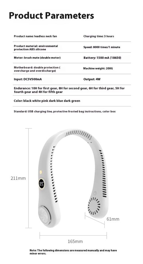 2026 Led Digital Display Hanging Neck Fan Outdoor Sports Usb Leafless Stranded Hair Turbine Mute Mini Rechargeable Fan