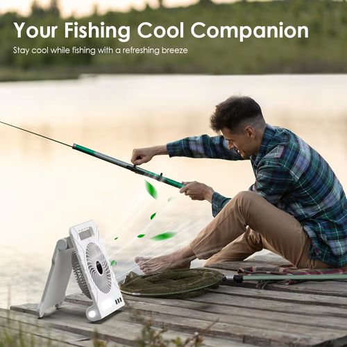 Solar camping fan