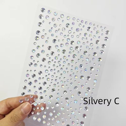 3D Crystal Diamond Face Stickers – Colorful, DIY Party Glam