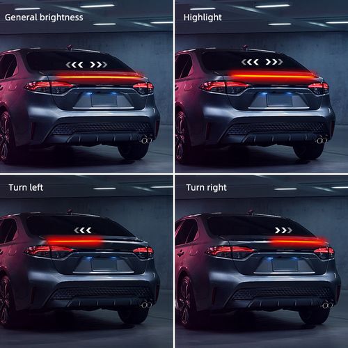 Carbon Fiber Rear Wing Light – Flowing Turn Signal, Brake Light