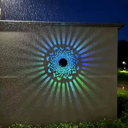 7‑Color LED Datura Projection Wall Lamp