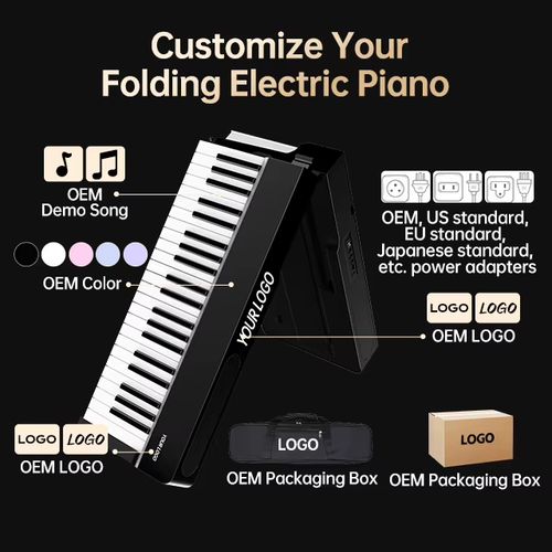 Foldable 88-Key Digital Piano
