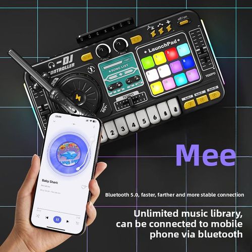 Kids DJ mixer turntable