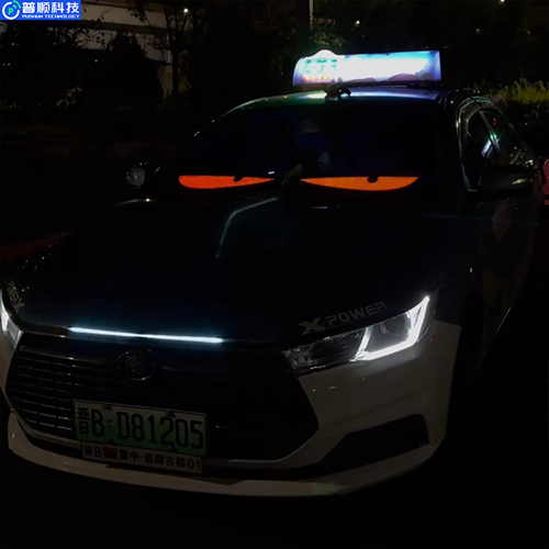 High Demand Devil Eyes Light for Cars, Large Programmable Flexible LED Screen, Dynamic LED Eyes for DIY Car Windshields No re