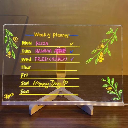 LED glowing writing board