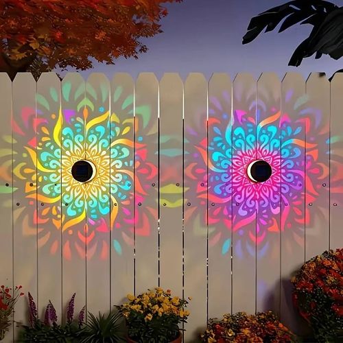 7‑Color LED Datura Projection Wall Lamp
