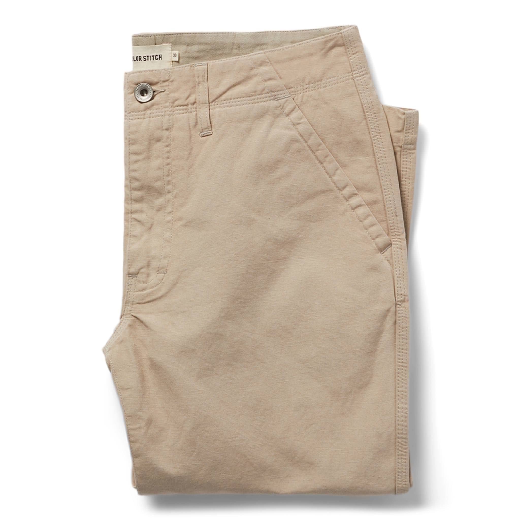 Swsne Morse Pant in Sand Slub