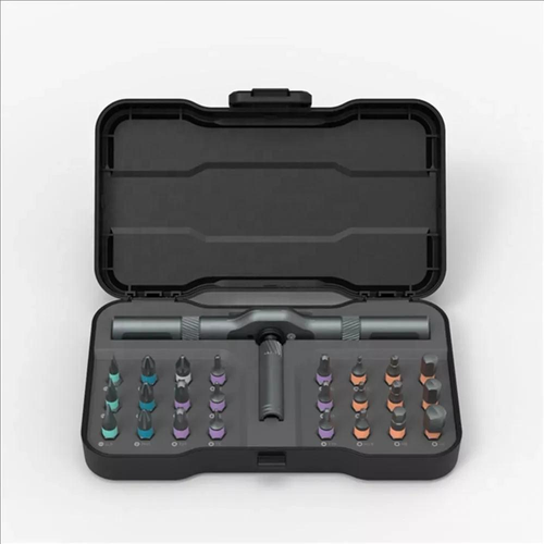 Cross-Border Multi-Functional Ratchet Screwdriver Set: 24-in-1 Multipurpose for Home Use with High-Hardness S2 Steel Bits