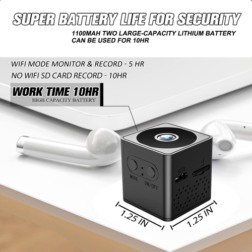 Q16 Mini Camera Night Vision Portable HD Home Security Cameras for Home Office Indoor Outdoor