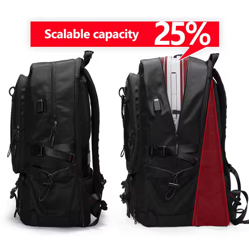 Latest 80L large capacity USB men's travel bag business trip boarding backpack outdoor sports luggage bag canvas backpack shoulder bag travel camping bag