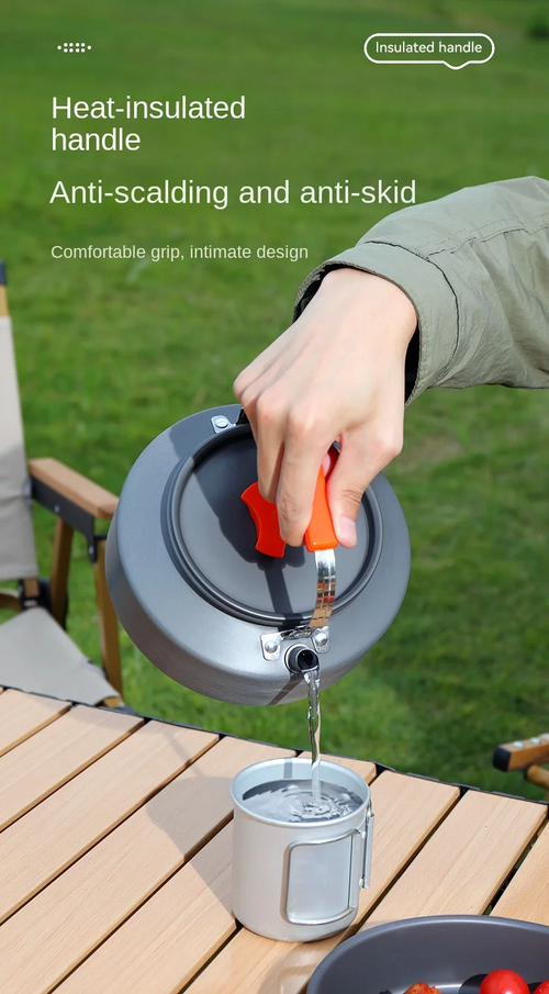 Hot-selling four-piece aluminum alloy camping cookware set, outdoor cooking equipment set