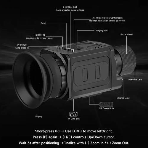 Day-Night Dual-Use HD Outdoor Laser Sight Telescope