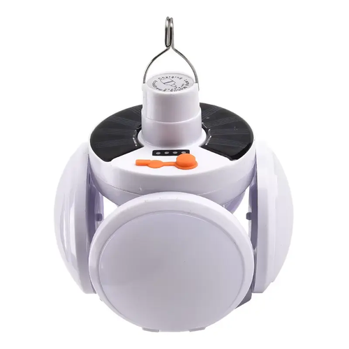 New Football Shape Deformable Night Light Portable USB Solar Rechargeable LED Camping Lamp