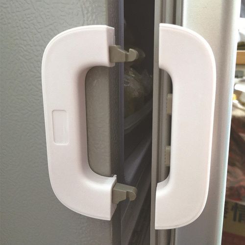 Baby Safety Plastic Refrigerator Door Lock Latch Catch for Toddler Kids Child Fridge Lock