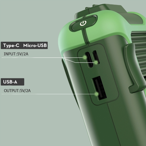 Portable Air Conditioner Usb Charging Hanging Waist Convenient Portable Fan Blade Less