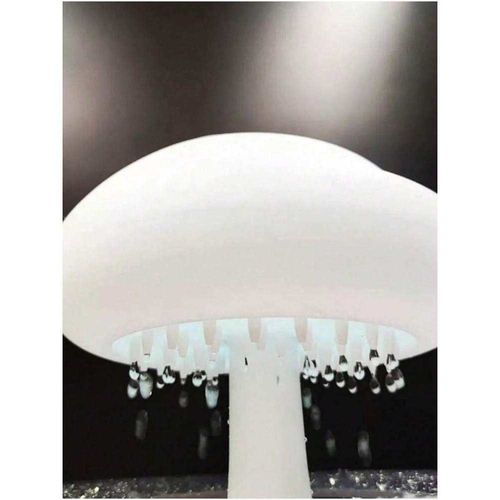 Colorful Mushroom-Shaped Raindrop Simulator Night Light 1pc ABS Relaxing Rain Cloud Sleep Atmosphere Lamp Slow-Pressure for
