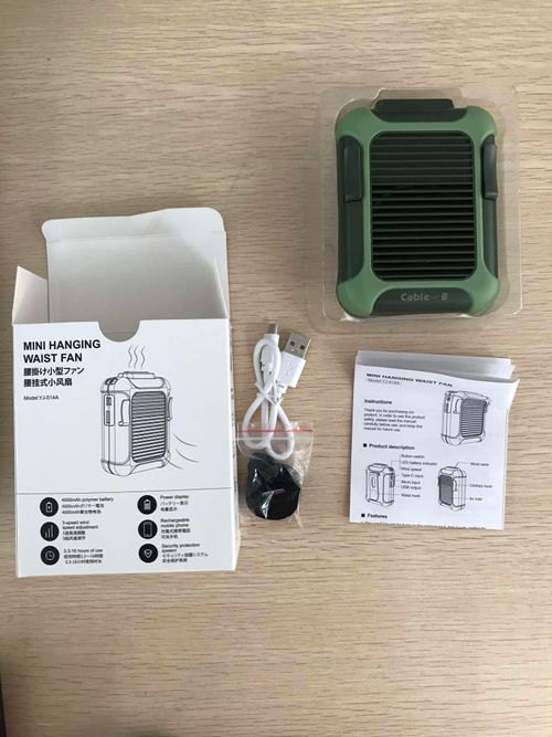 Portable Air Conditioner Usb Charging Hanging Waist Convenient Portable Fan Blade Less