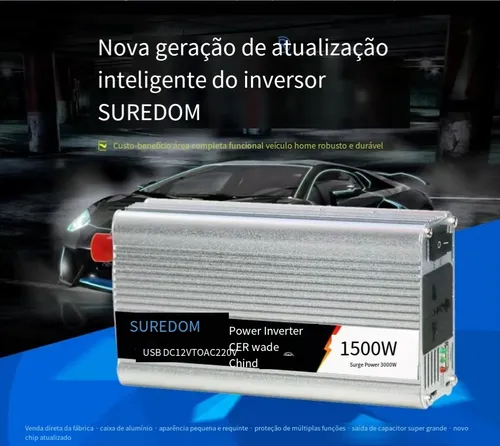 Conversor de energia inteligente para uso doméstico 12V_220V