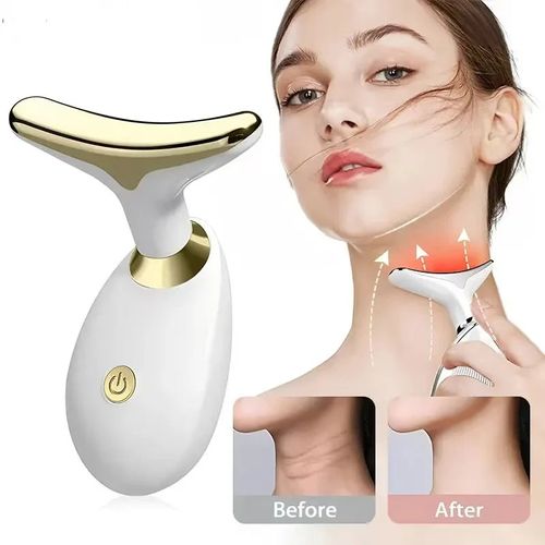 Rejuvenescedor Led Massageador Anti Rugas e Firmador Facial Dispositivo de Elevação do Pescoço