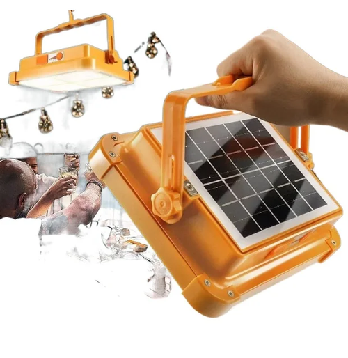 Lâmpada de recarga solar, lâmpada de acampamento ao ar livre, lâmpada portátil para uso doméstico e lâmpada de emergência móvel.