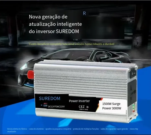 Conversor de energia inteligente para uso doméstico 12V_220V