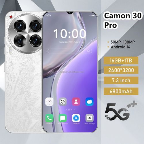 2025 Novo Smartphone Camon30 Pro Android 14 Telefone 1TB 4G 5G Celular Barato Camon 30 Pro Gaming Smart Phone