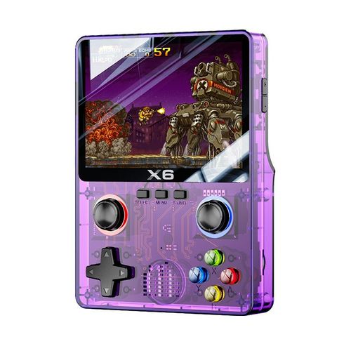 L X6 Console de jogos portátil Tela de 3,5 polegadas 32 GB Portátil Retro Classic Handheld Game Player Joystick duplo 11 simuladores para crianças