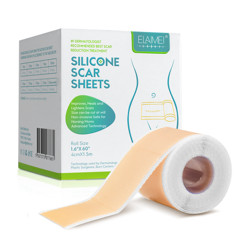 Venda quente 1, 5 metros de comprimento médico silicone cicatriz folha remoção de cicatriz patch de silicone cicatriz fita
