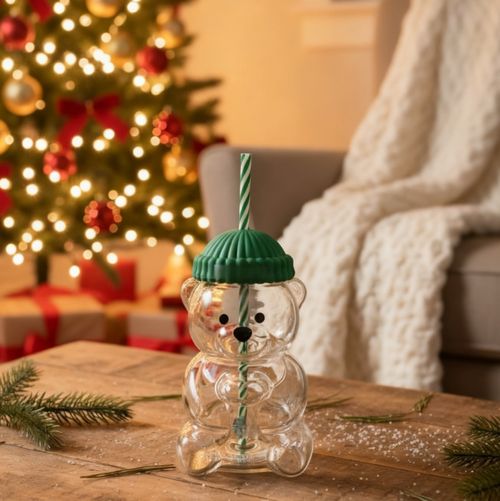 Creative Bear Glass Cup