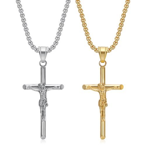 Gold Plated YS Cross Necklace