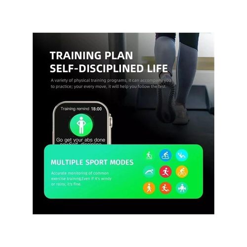 2.2 Inch Full Touch Screen Smart Watch - Sport Fitness Call - Grey